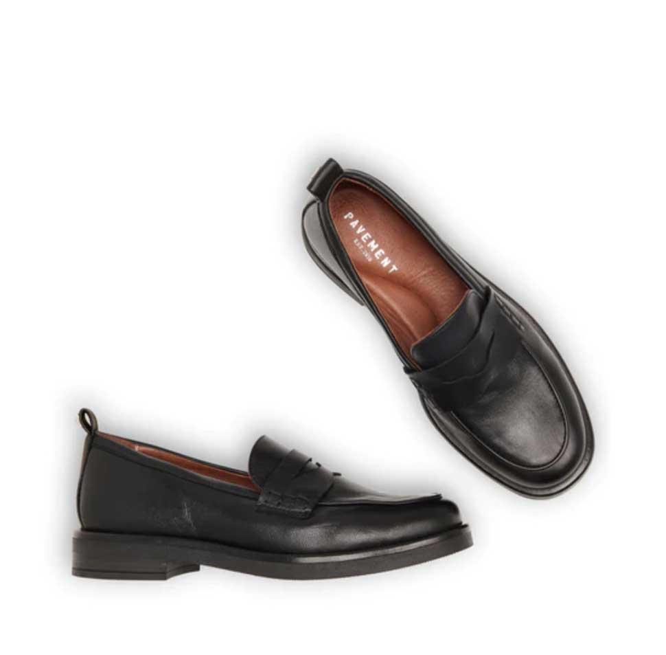 Pavement Shelly Black Loafers