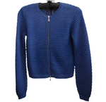 Sibin Linnebjerg Ane Zip Blue Cardigan