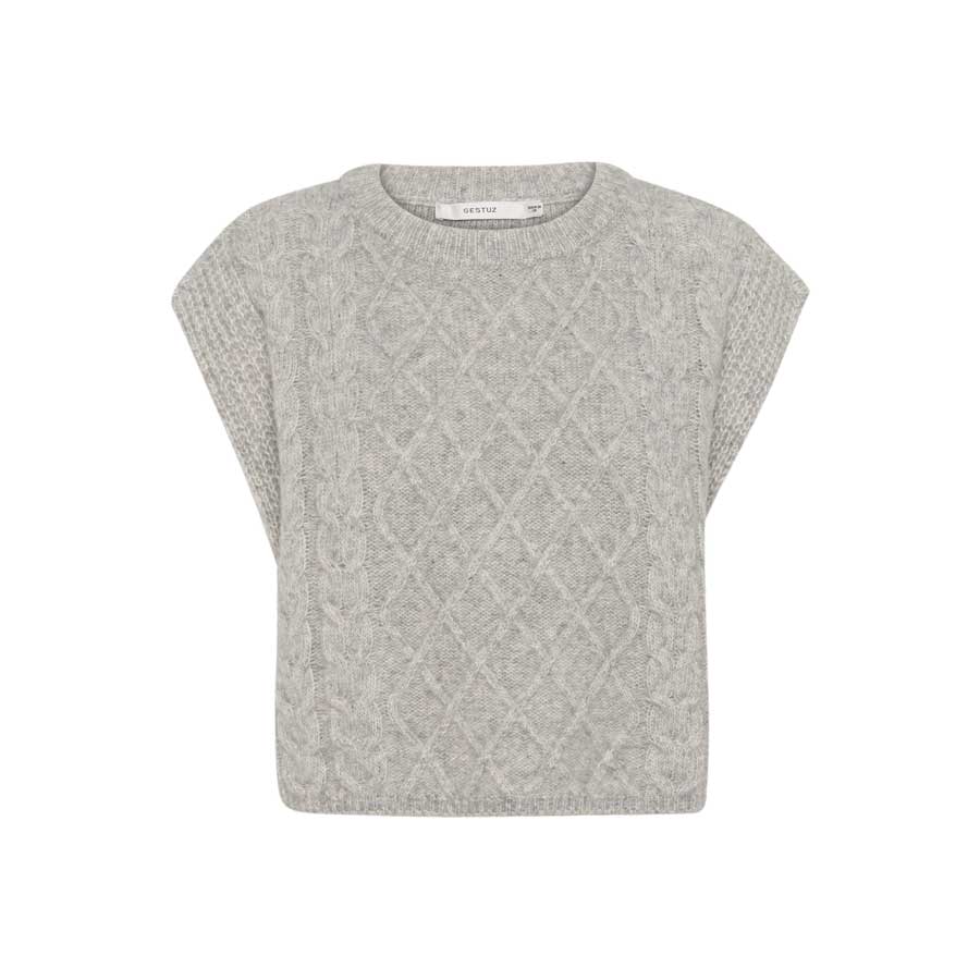 GESTUZ Adie Grey Knit Top