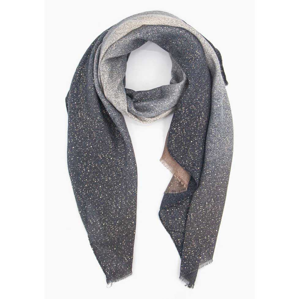 Hattie Grey Sparkle Ombre Scarf