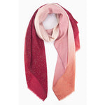 Hattie Red Sparkle Ombre Scarf