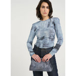 GESTUZ Areen Blue Print Blouse