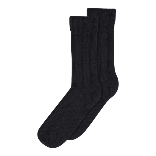 Mp Copenhagen Be Black Ribbed Socks