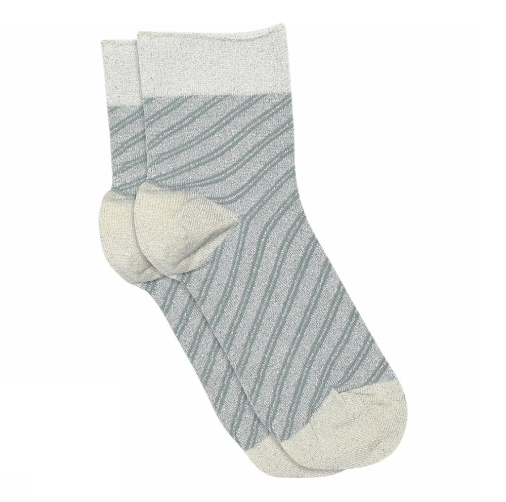 Mp Copenhagen Elisa Grey Mist Glimmer Socks