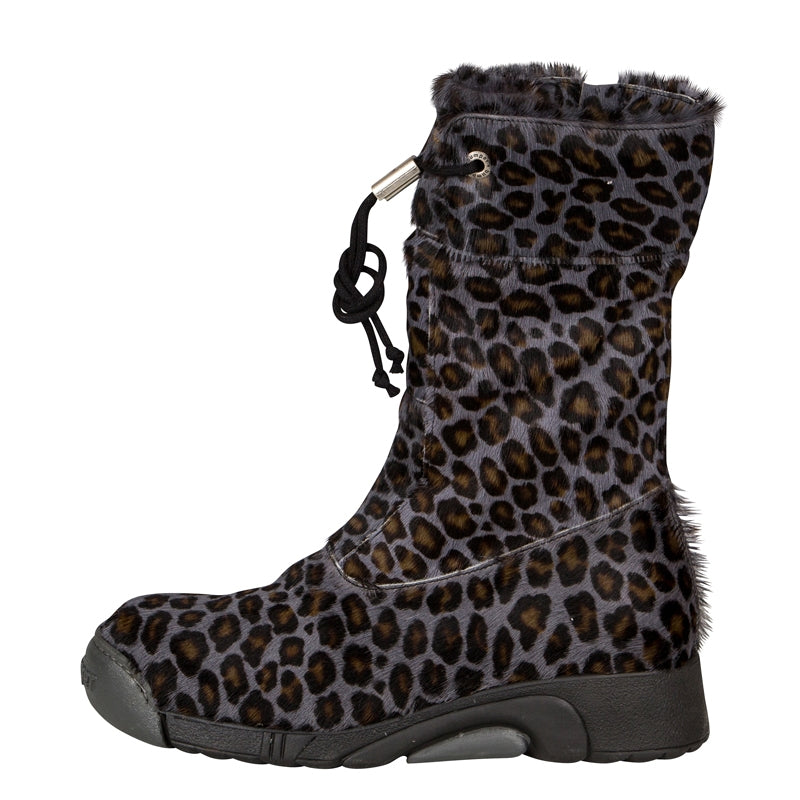 Bumper Grey Leopard Boots