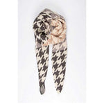 Jana Neutral Houndstooth Scarf