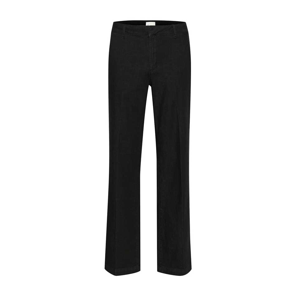 My Essential Wardrobe Lara115 Black Denim Trousers