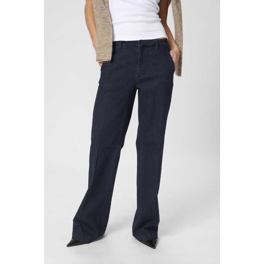 My Essential Wardrobe Lara115 Dark Denim Trousers