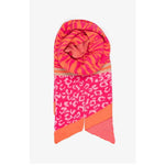 Mara Orange & Pink Leopard scarf