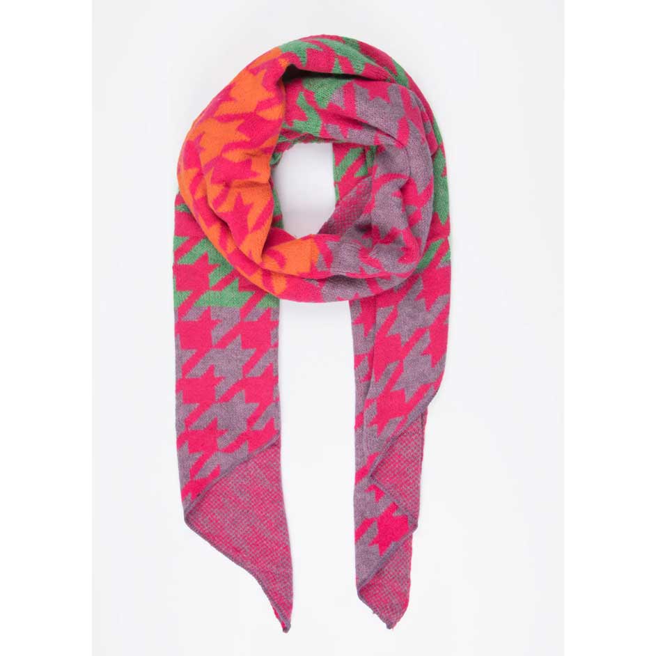 Jana Flouro Houndstooth Scarf