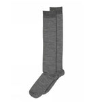 Mp Copenhagen Wool & Silk Glitter Top Grey Long Socks