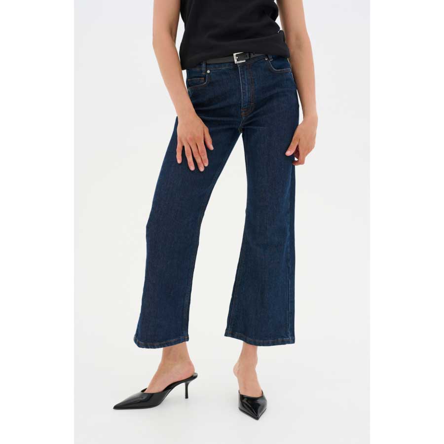 My Essential Wardrobe Abina Flared Indigo Jeans