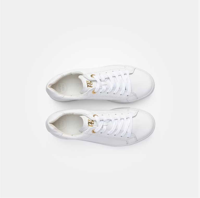 Paul Green White Flatform Trainers