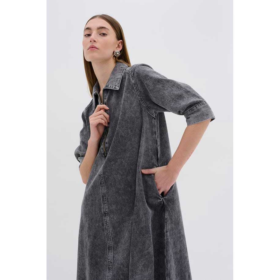 My Essential Wardrobe Malo Grey Denim Dress