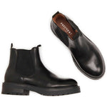 Pavement Marit Black Wool Leather Boots